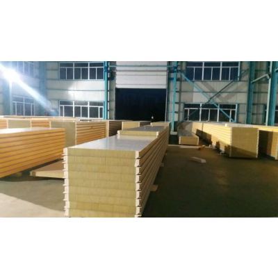 鐵嶺彩鋼聚氨酯夾心板冷庫板新型聚氨酯封邊巖棉玻璃絲棉防火板】價格_ .